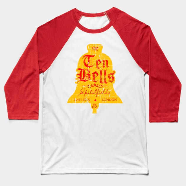 The Ten Bells from the movie From Hell -- Jack the Ripper Baseball T-Shirt by woodsman